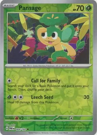 Paradox Rift Pansage #4/182 reverse holo
